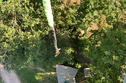 Accrobranche et saut dans le vide dans l'Allier