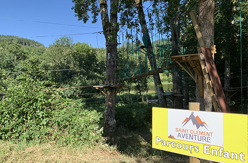 Parcours enfant dans les arbres