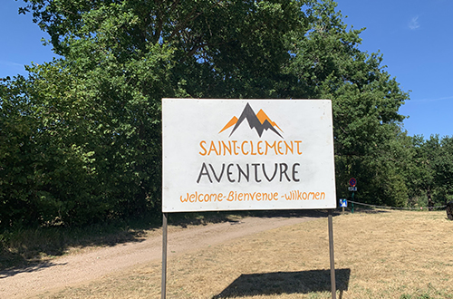 Parking de saint clement aventure accrobranche